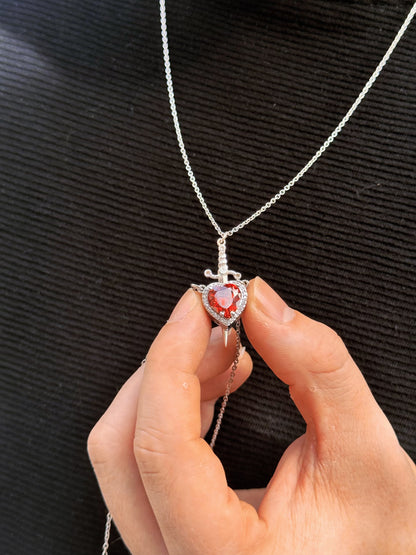 Lustre&Glow™ | Premium Heart Sword Love Necklace