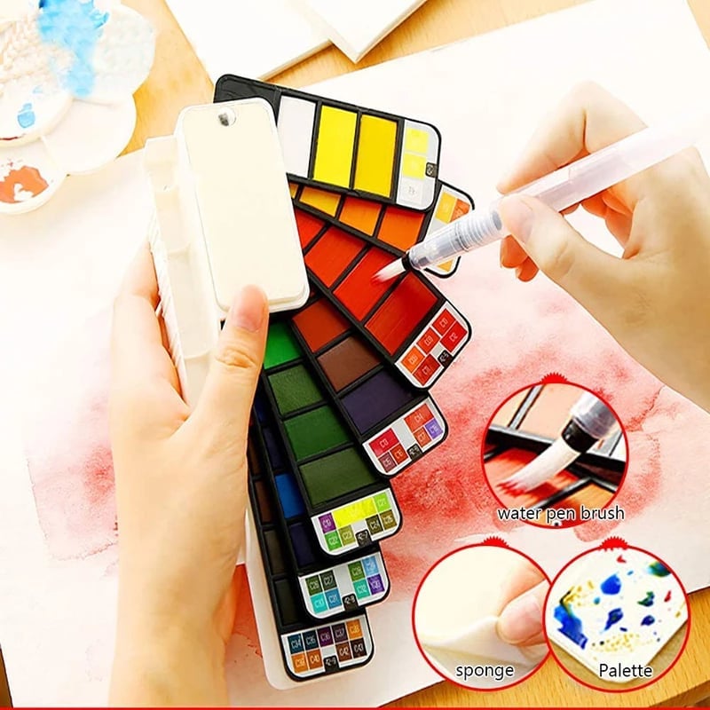VividHue™ | Portable Watercolor Travel Kit
