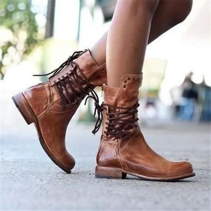 Terry™ | Stylish Leather Boots With Laces