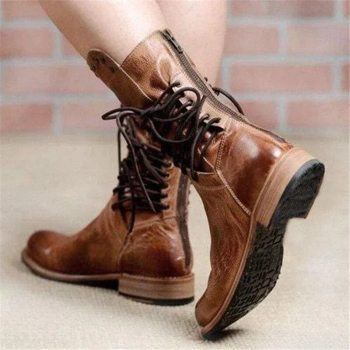 Terry™ | Stylish Leather Boots With Laces