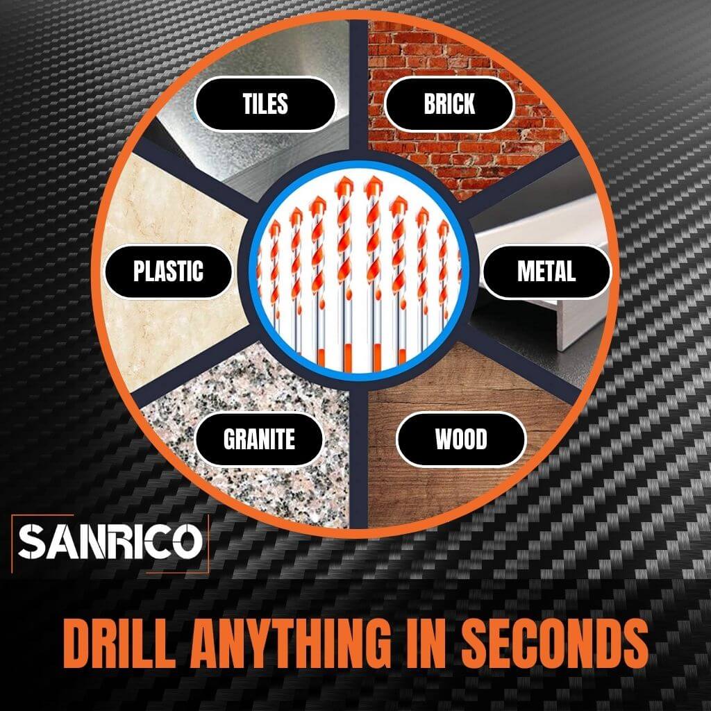 DrillForce™ | From Wood to Brick — One Bit Does It All!