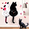 TailTime™ | Nordic Cat Wagging Tail Wall Clock