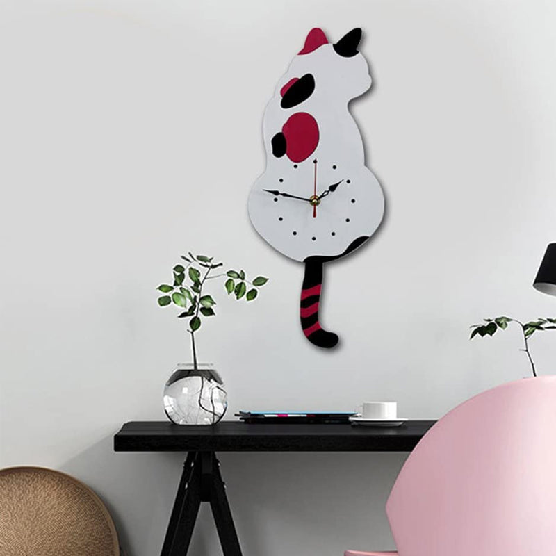 TailTime™ | Nordic Cat Wagging Tail Wall Clock