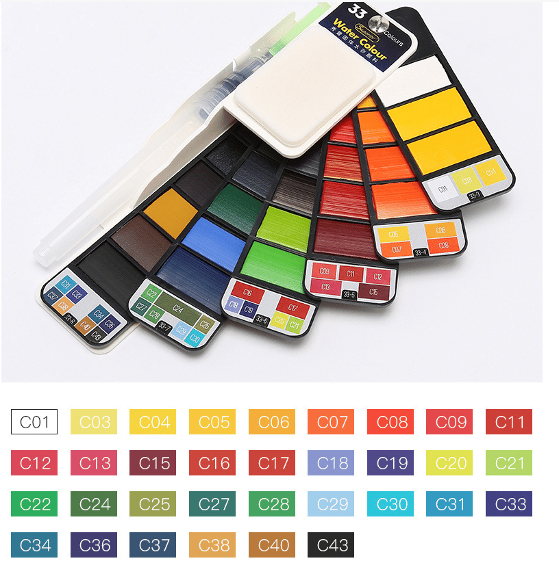 VividHue™ | Portable Watercolor Travel Kit