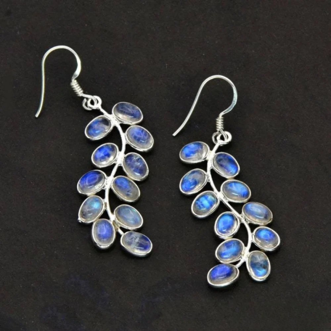 Zyra™ | Luminous Moonstone Earrings