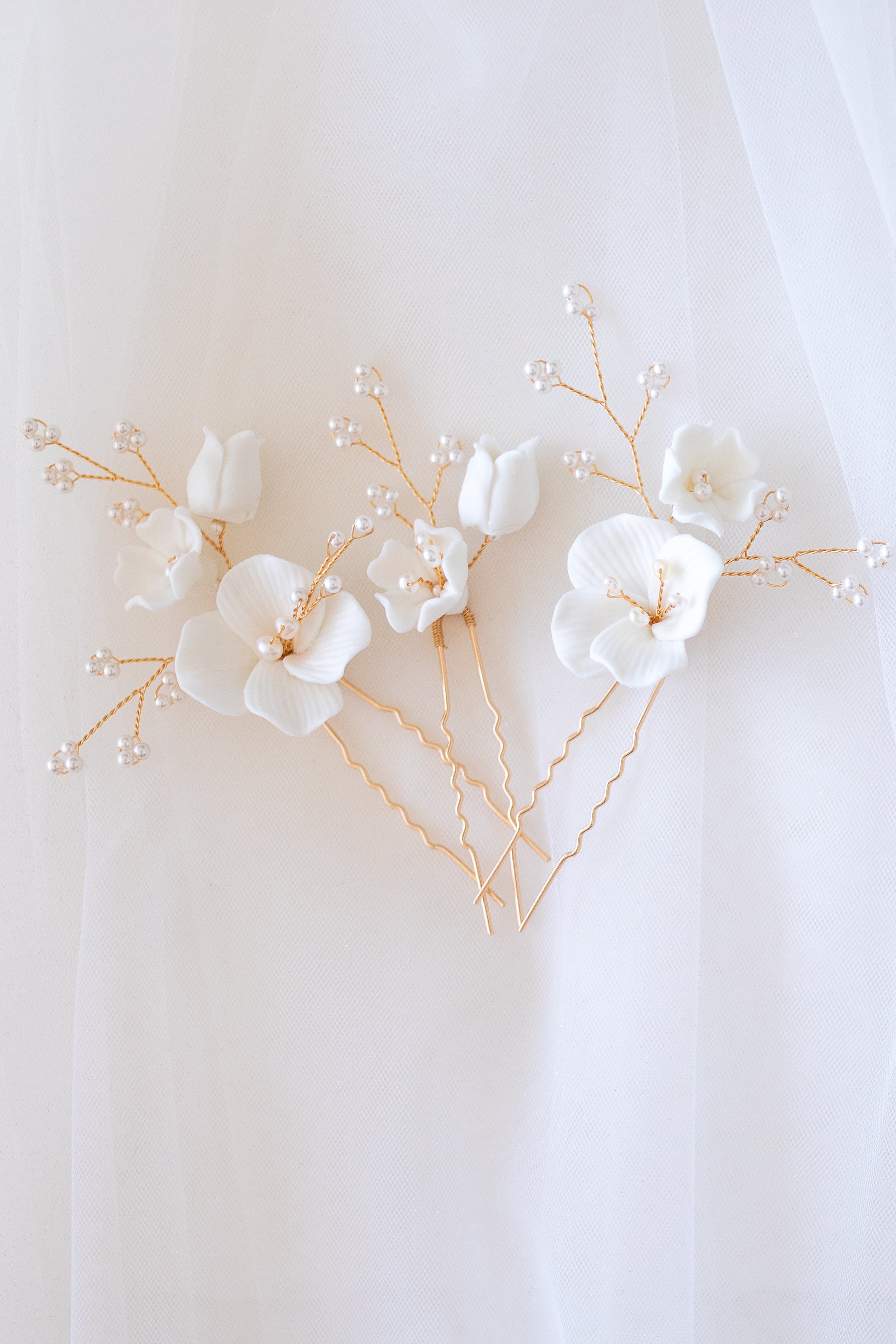 Tina™ | Elegant Floral Hair Pins