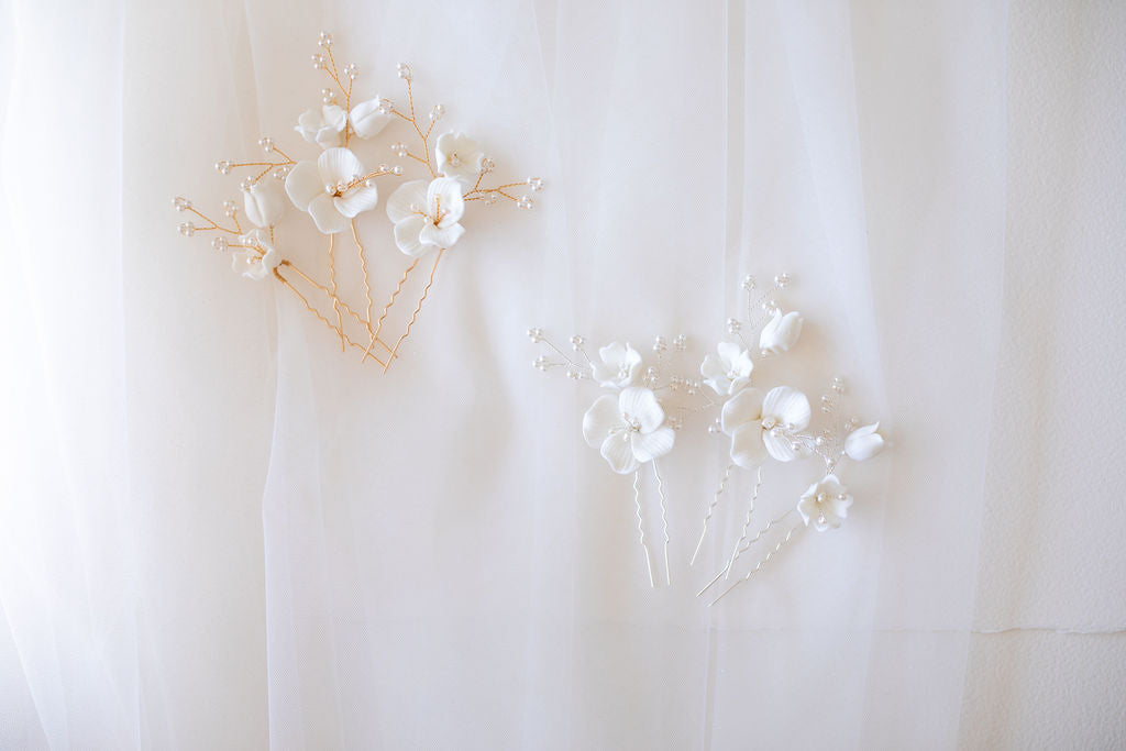 Tina™ | Elegant Floral Hair Pins
