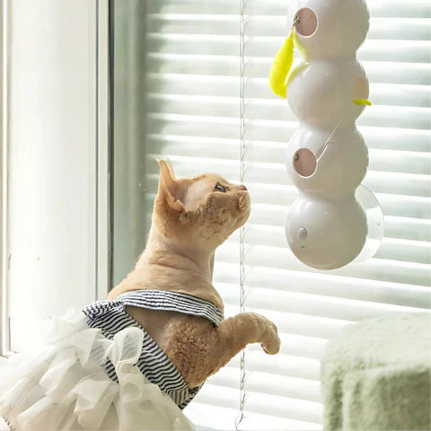 WiggleWorm™ | The Wall-Mounted Cat Toy That Brings Endless Fun