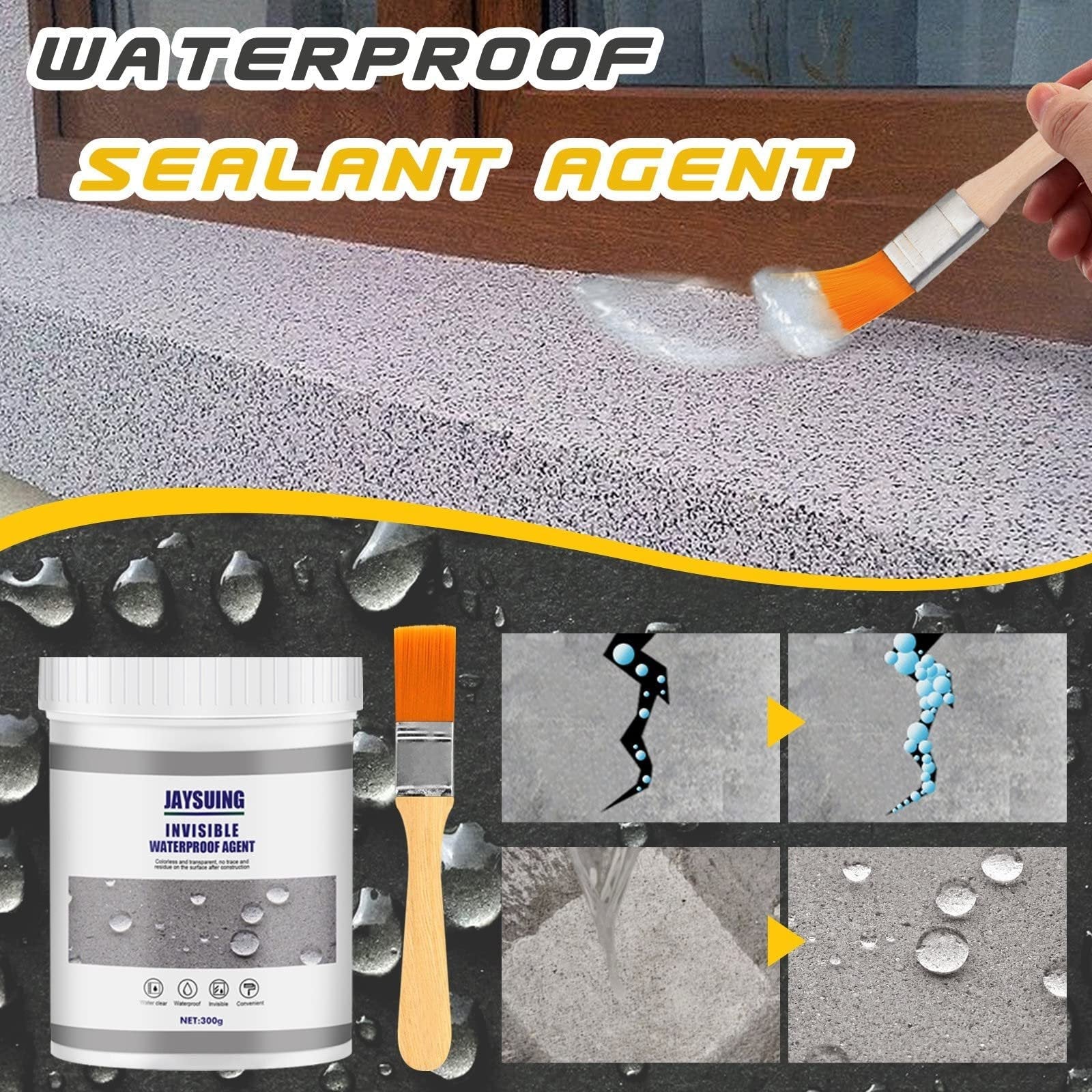 LeakGuard™ | Super strong, invisible, waterproof sealant