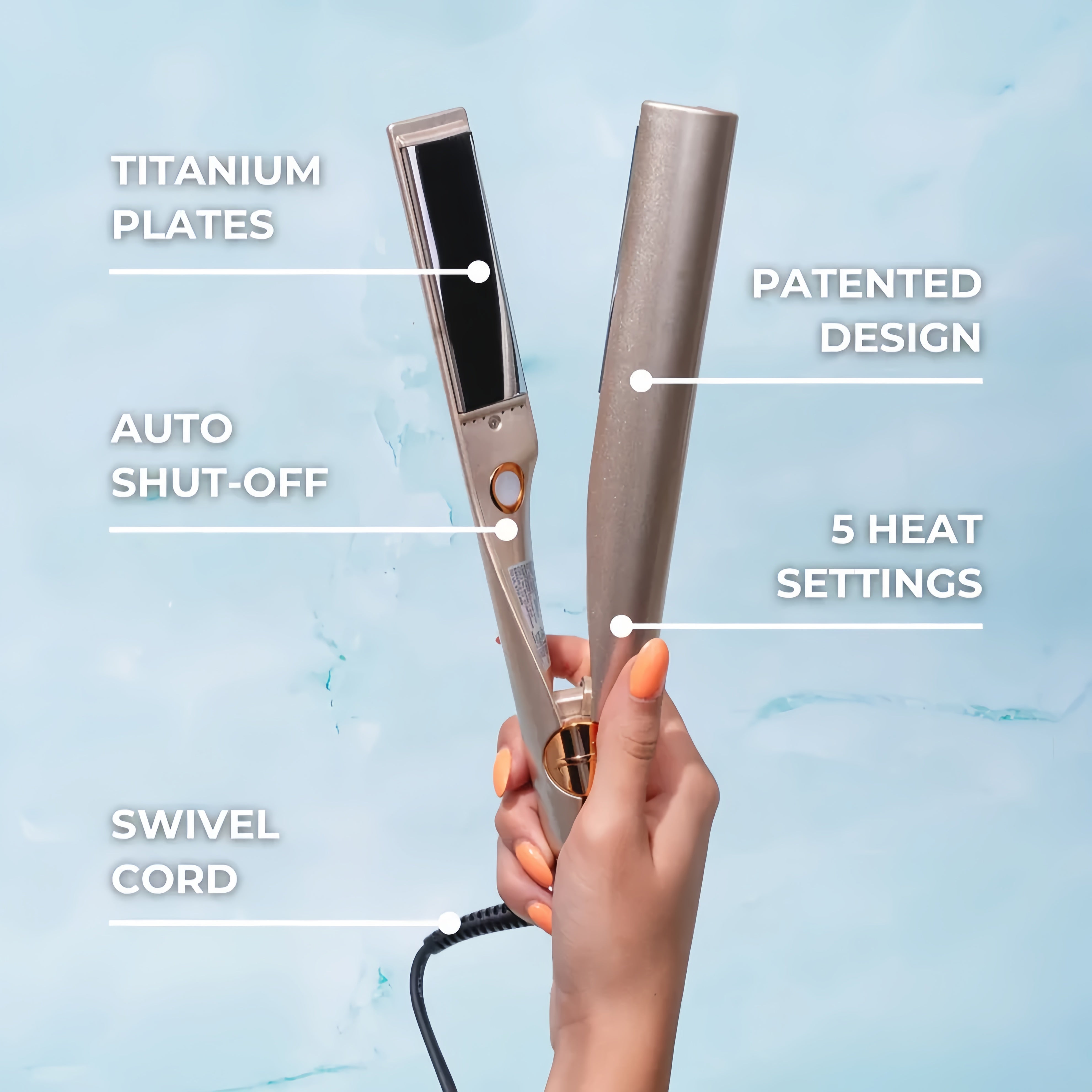 HairFusion™ | Straighten, Curl, and Conquer—All with One Tool!