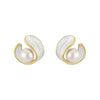 Cirelle™ | White Opal Gold Earrings
