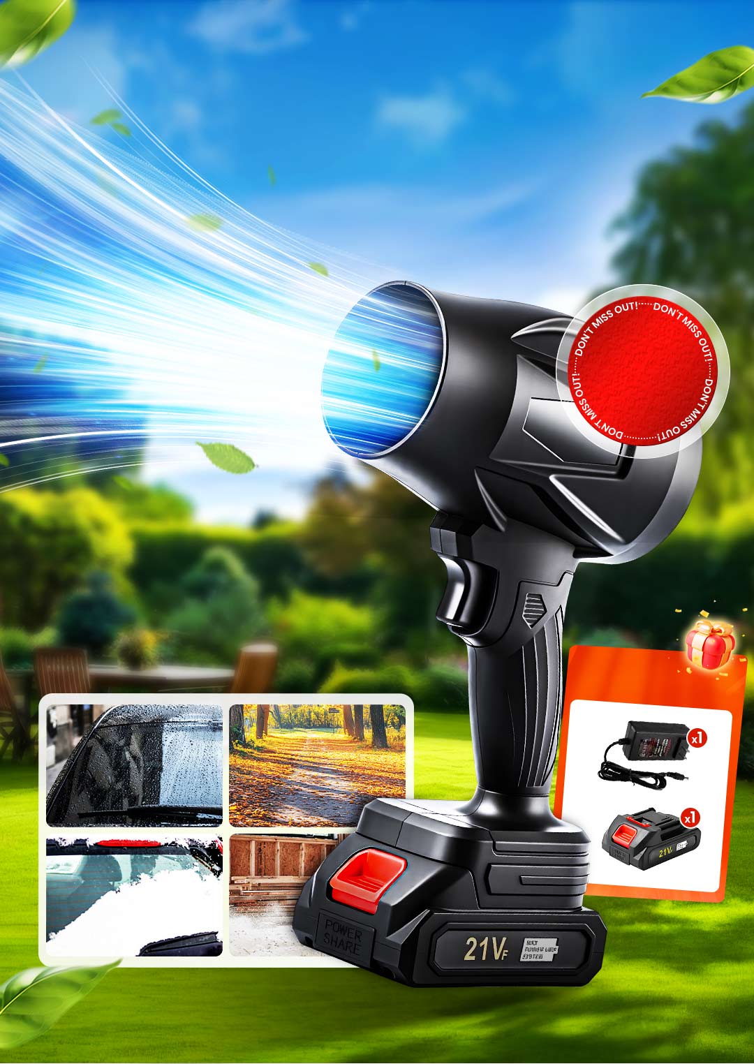 PowerSweep™ | Power Through Snow, Leaves, and Debris in Seconds!