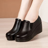 Lacey™ | Stylish Leather Heels with Elastic Belt for All-Day Comfort