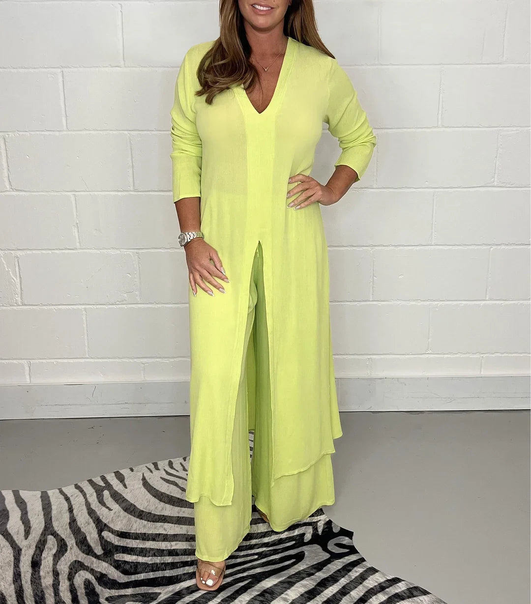 Autumn™ | Women's Long Top and Pants Set