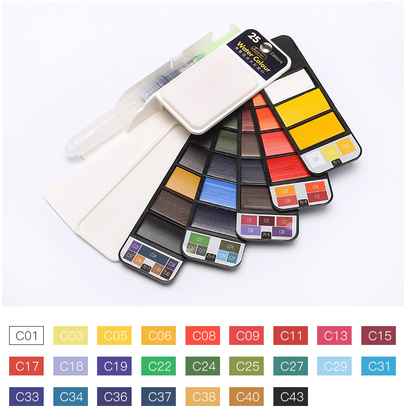 VividHue™ | Portable Watercolor Travel Kit