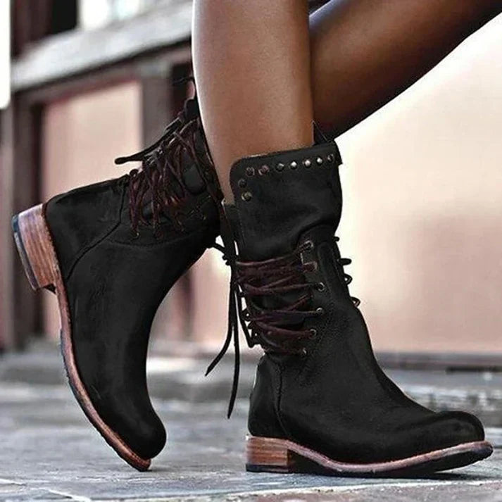 Terry™ | Stylish Leather Boots With Laces