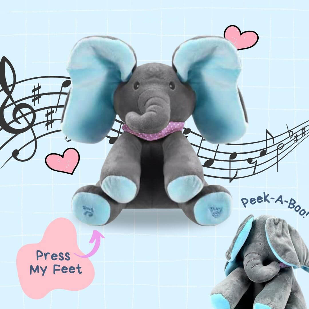 Jumbo™ | Peek-A-Boo Elephant Plush