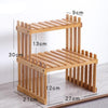 Wooden 2-Tier Indoor Plant Holder Shelf