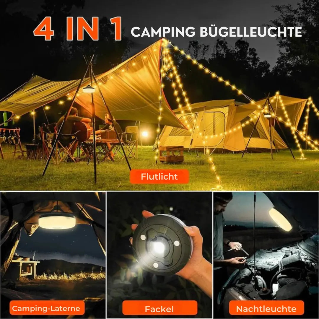 CampGlow™ | Your Ultimate Camping Companion – Light, Power & More!