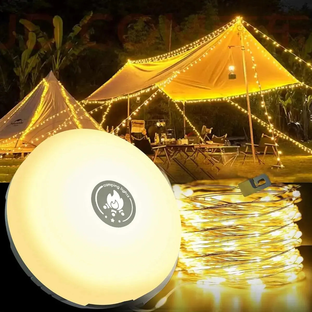 CampGlow™ | Your Ultimate Camping Companion – Light, Power & More!