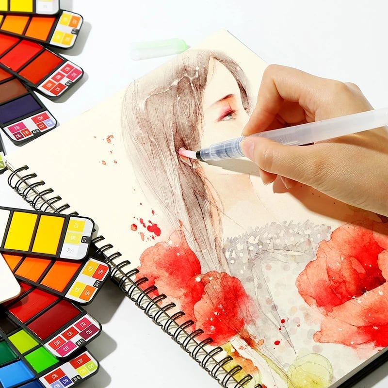 VividHue™ | Portable Watercolor Travel Kit