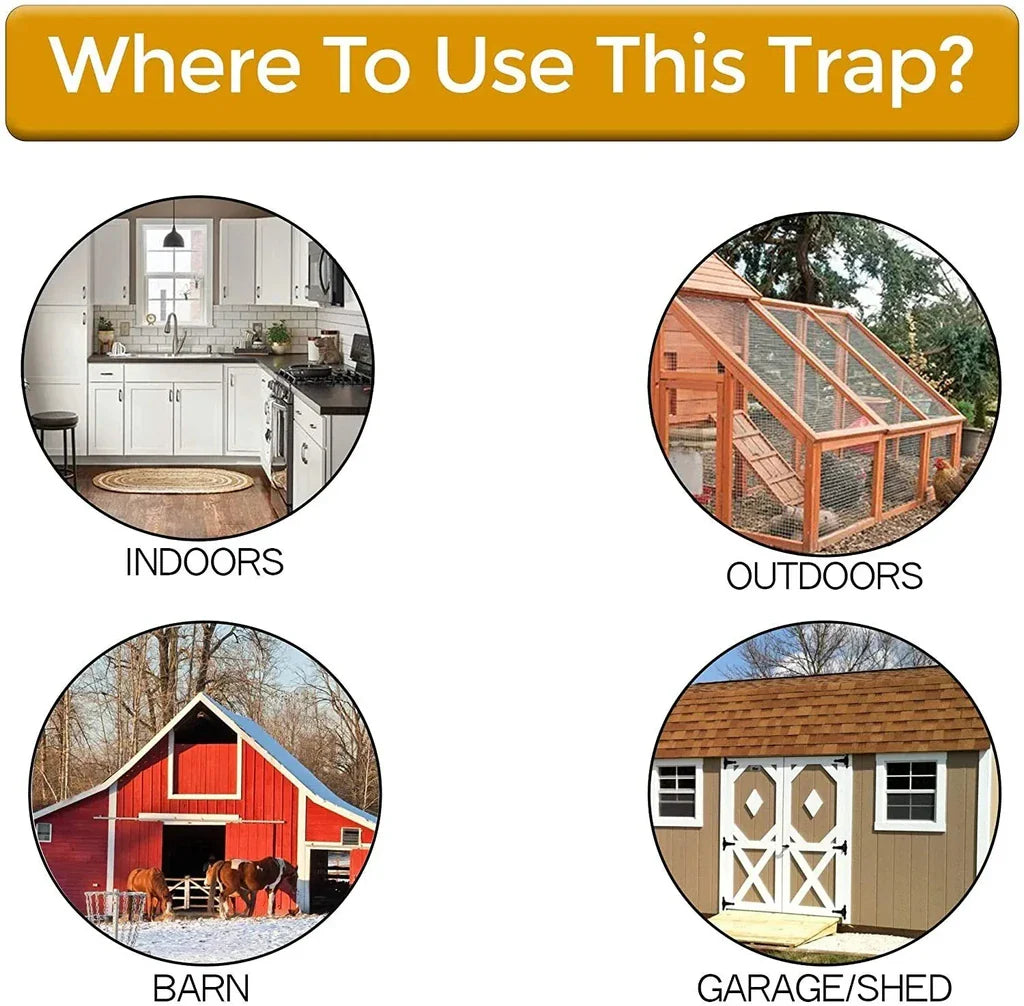 PestGuard™ | Bucket Mouse Trap with Flip Lid