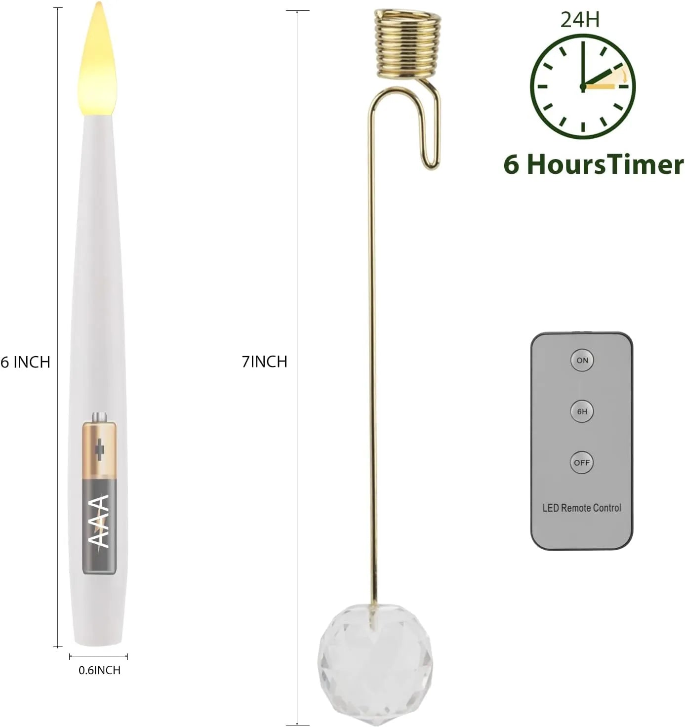 YuletideGlow™ | Flameless Christmas Magic With Just One Click!