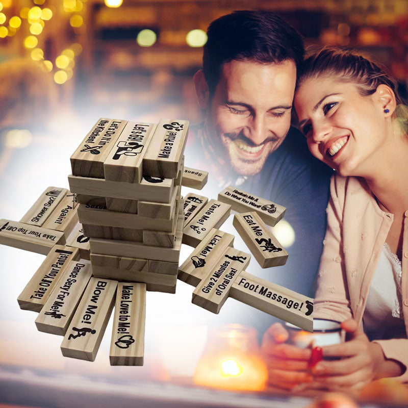 FlirtStack™ | Where Every Block Reveals a Secret… or a Dare!