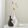 Set of 2 Chic Heart-Shaped Ceramic Vases