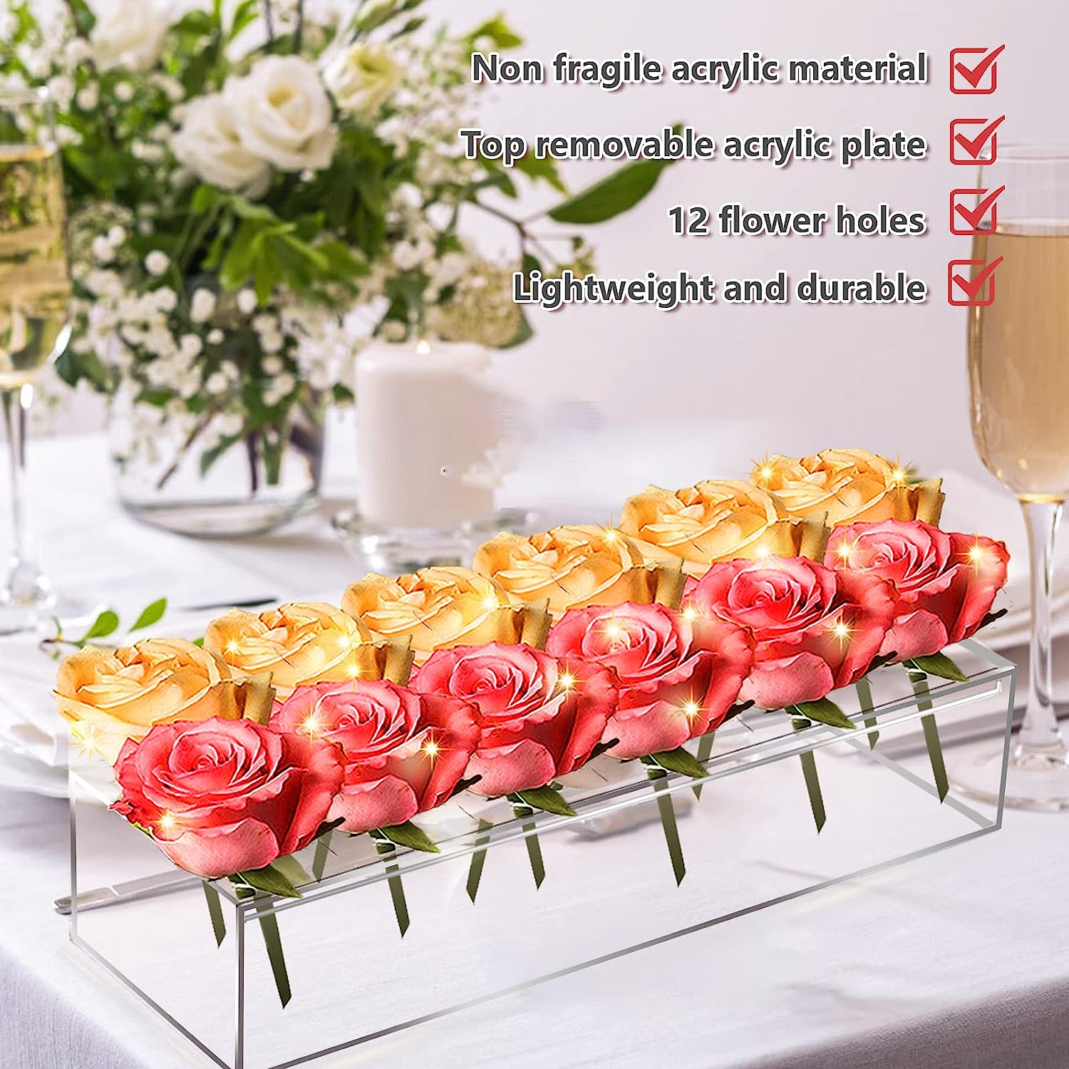 BloomGuard™ | Blooming Treasures Blossom Keeper Acrylic Vase