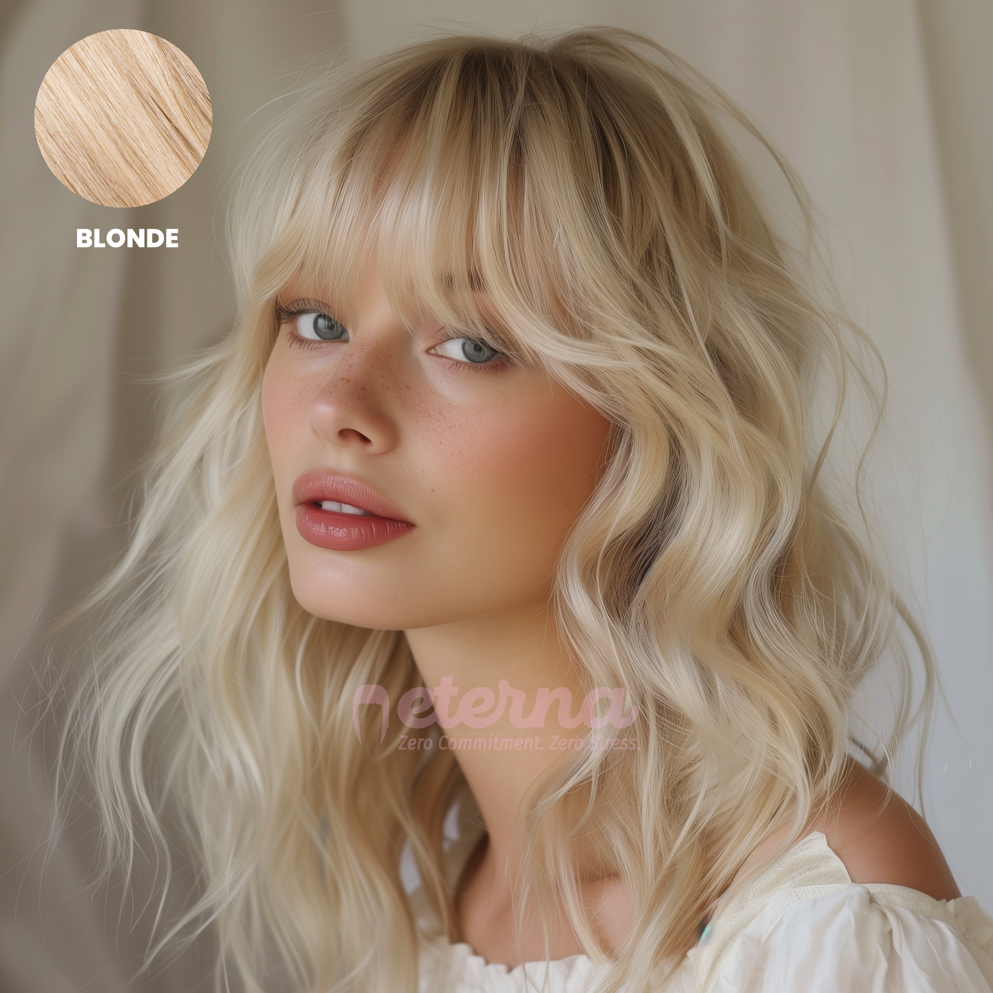 Luxe™ | Effortless Natural Look with Customizable Fit Clip-On Bangs