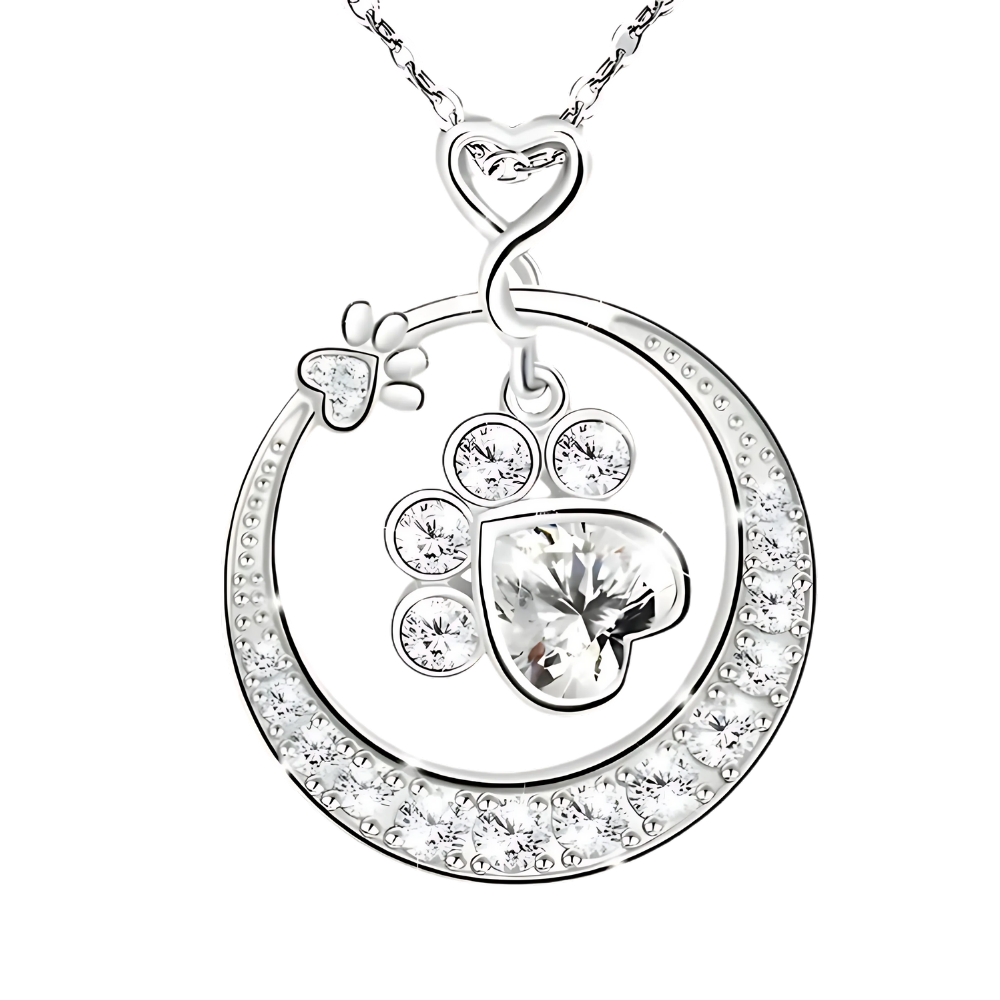 Veyora™ | Timeless Silver With A Touch Of Paw-Felt Charm