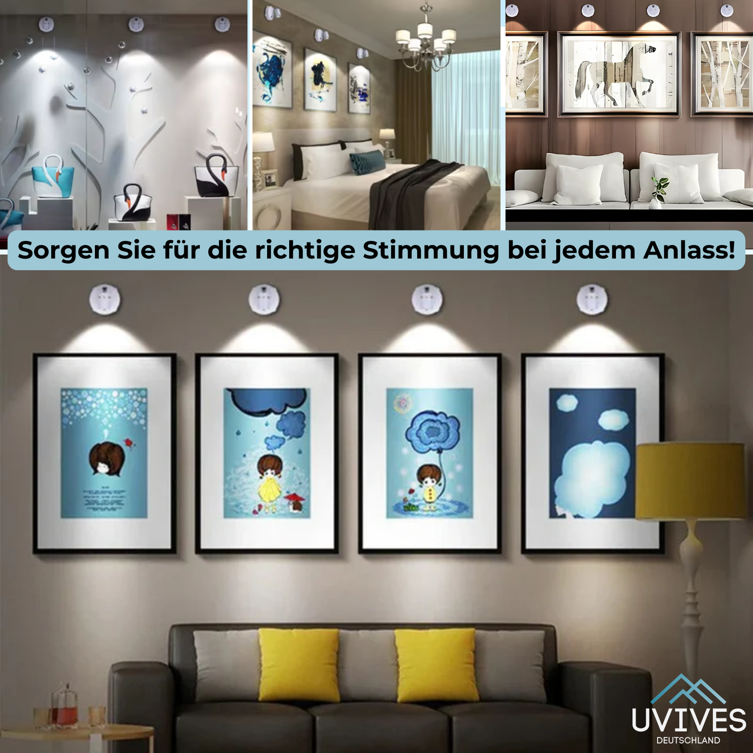 GlowBeam™ | Portable Wireless LED Spotlight – Brighten Any Space with Ease