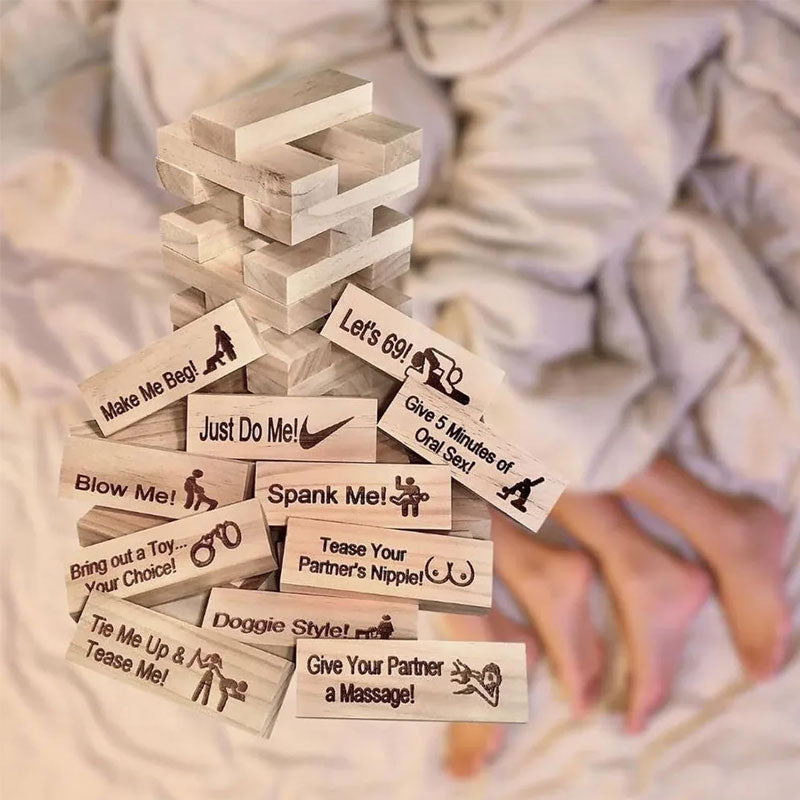 FlirtStack™ | Where Every Block Reveals a Secret… or a Dare!