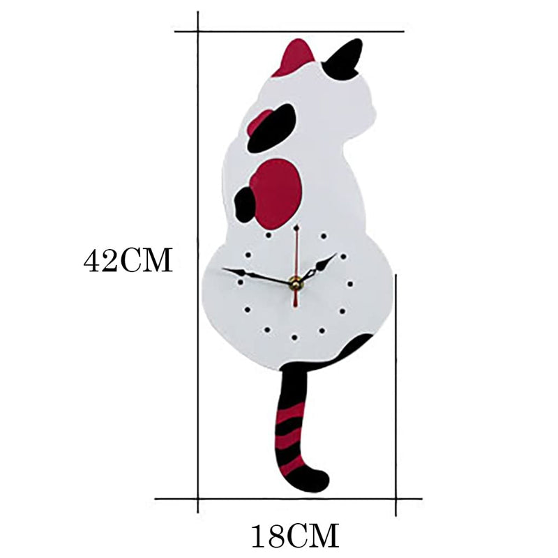 TailTime™ | Nordic Cat Wagging Tail Wall Clock