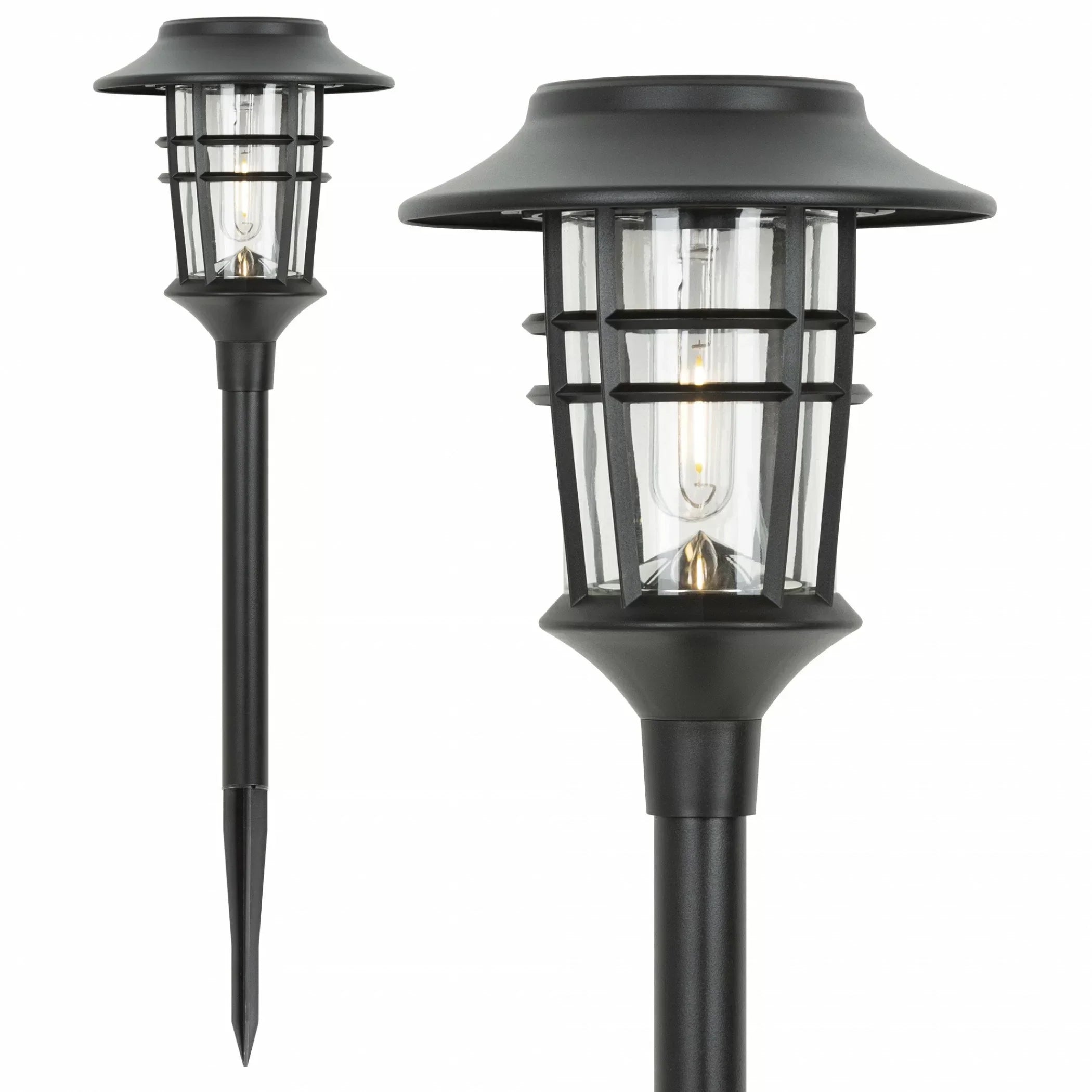 Garden lamps | Solar torch set of 6 pieces.