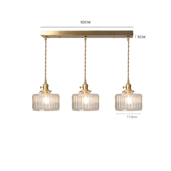 Vintage Crystal Pendant Lamp