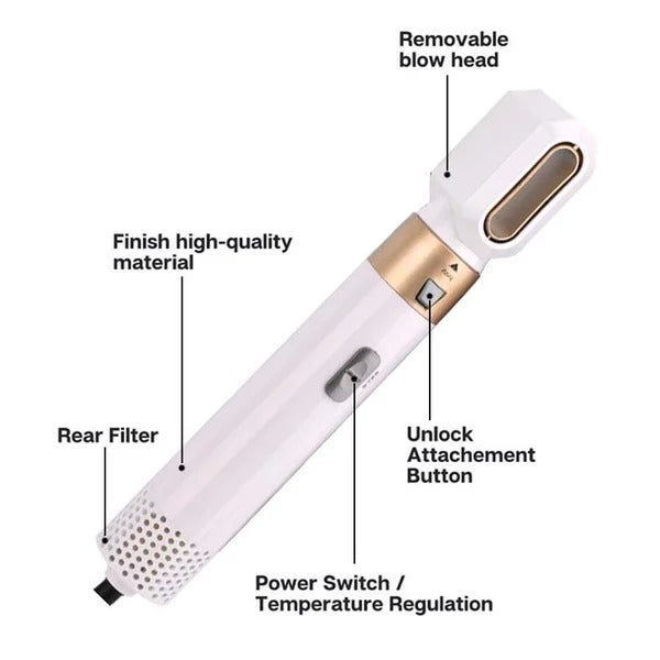 GlamFusion™ | Dry, Curl, Straighten, Volumize & Smooth—All in One Tool!