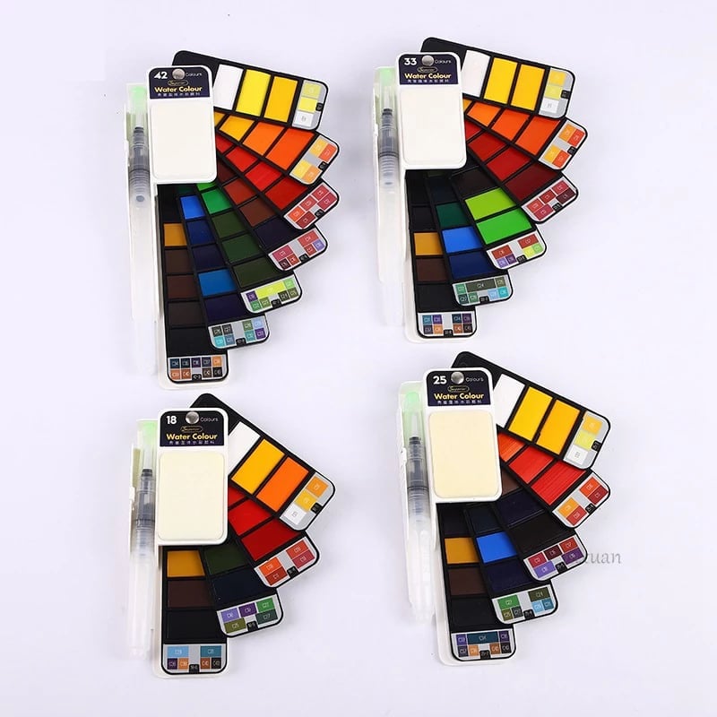 VividHue™ | Portable Watercolor Travel Kit