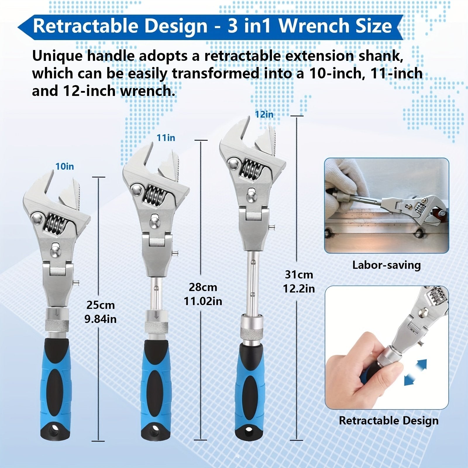 QuickGrip™ | Multifunctional Retractable Wrench Tool