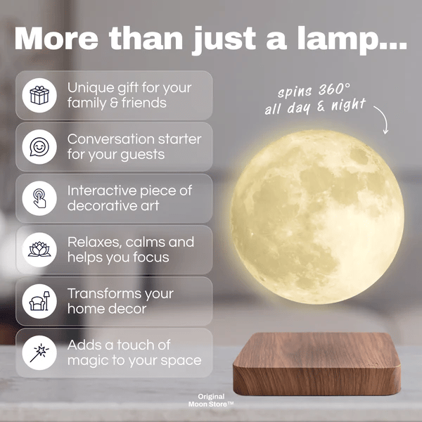 MoonAura™ | A Magical Floating Moon That Lights Up Your Night