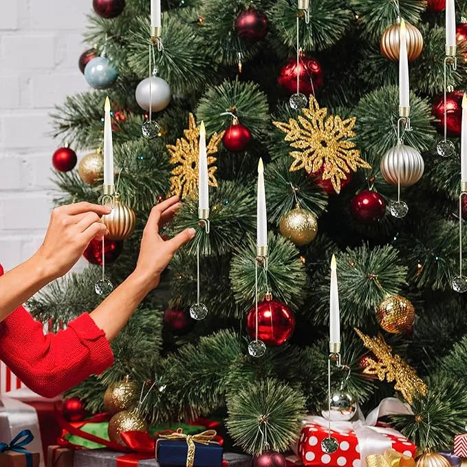 YuletideGlow™ | Flameless Christmas Magic With Just One Click!