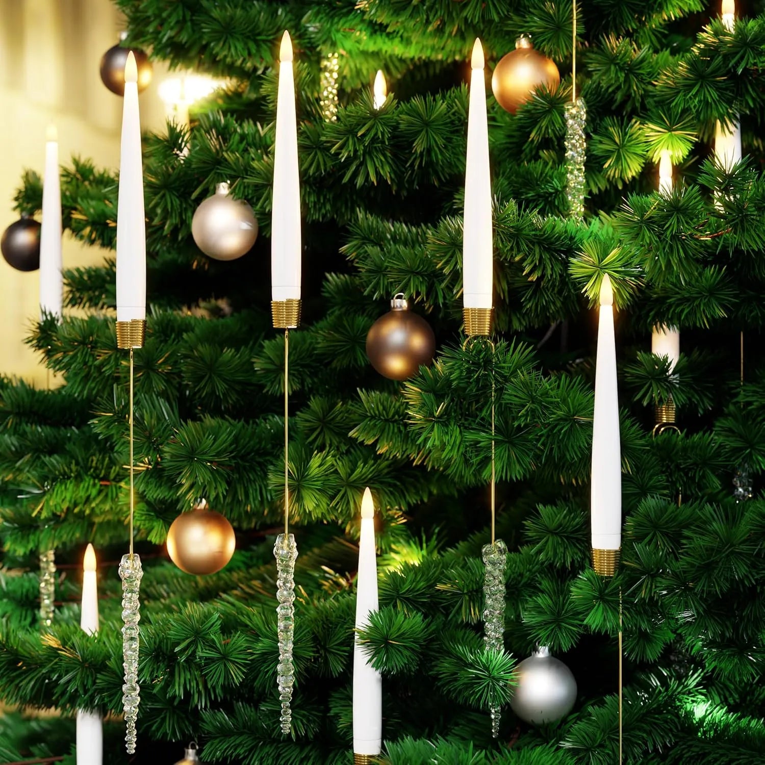 YuletideGlow™ | Flameless Christmas Magic With Just One Click!