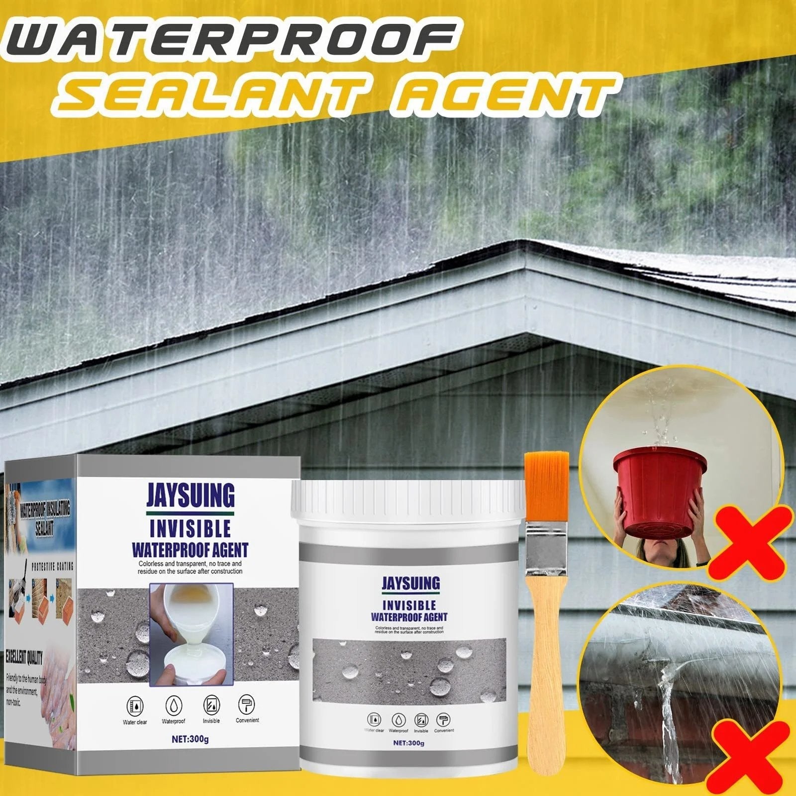 LeakGuard™ | Super strong, invisible, waterproof sealant