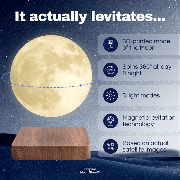 MoonAura™ | A Magical Floating Moon That Lights Up Your Night