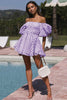 Ella™ | Mini dress with puff sleeves