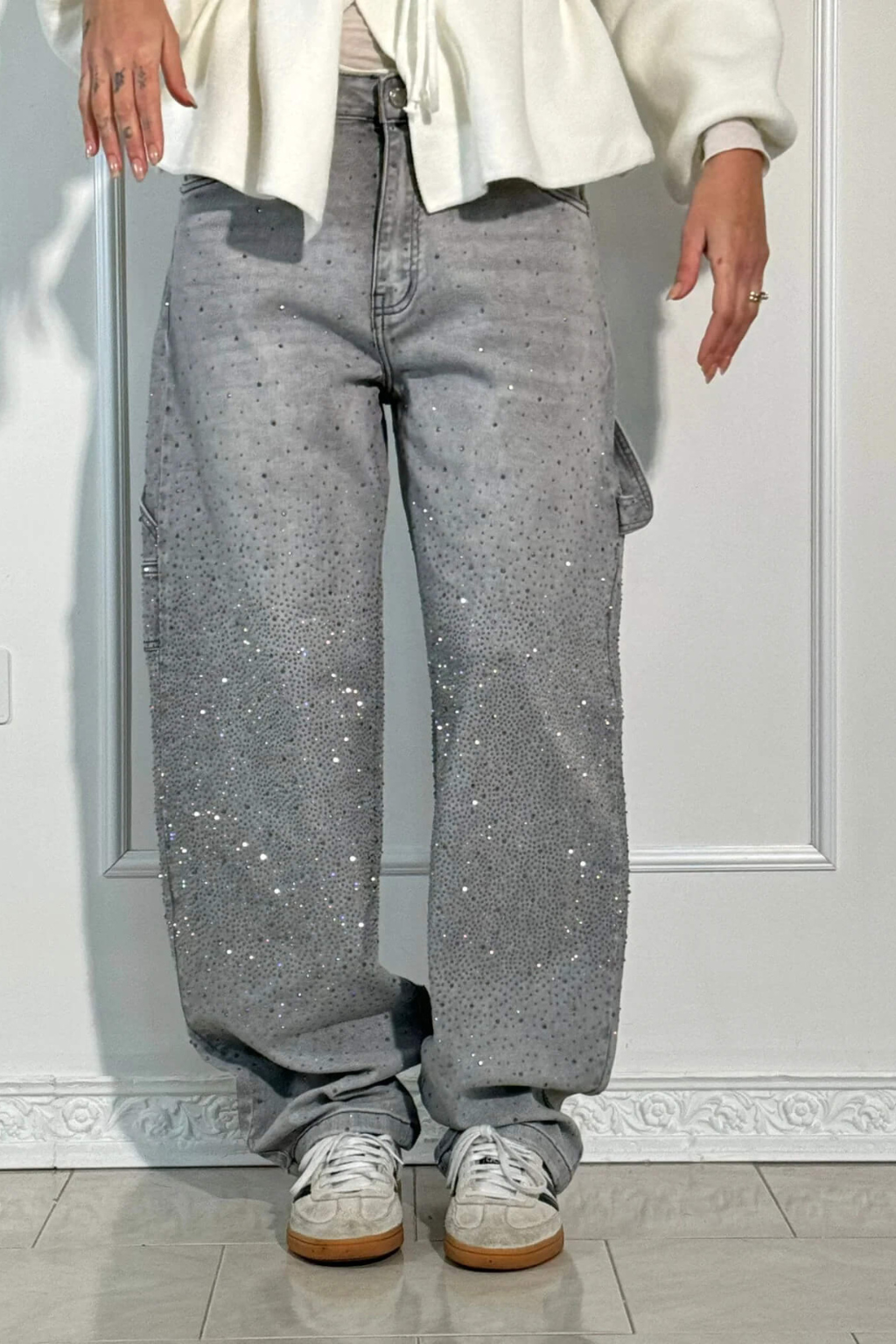 Nora™ | Baggy Glitter Pants Designed For Comfort And Style