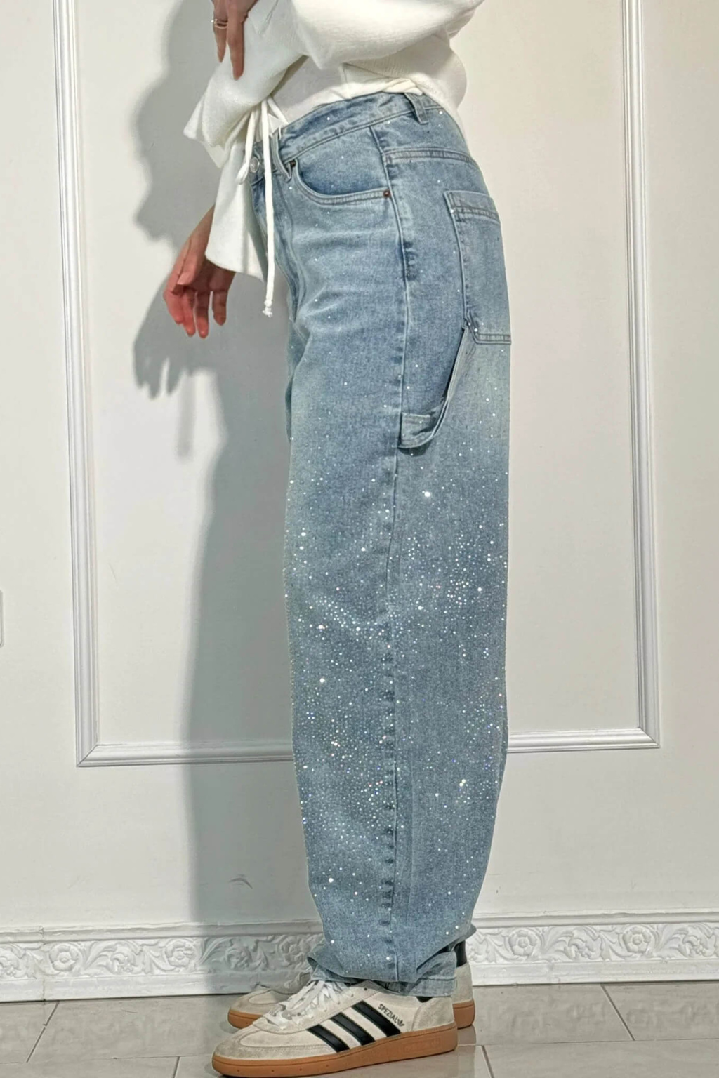 Nora™ | Baggy Glitter Pants Designed For Comfort And Style