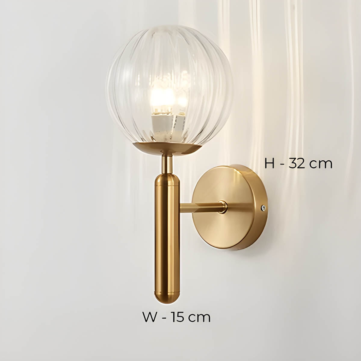 Clair | Crafted Glass Wall Lamp