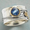 Vintage ring with a blue stone